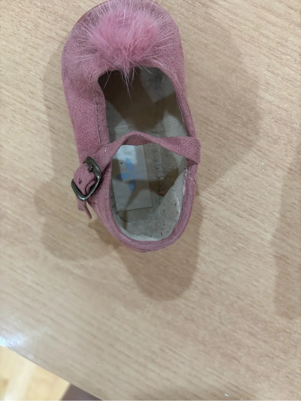 Sardon EU 18 Kids Pink Pom Mary Jane Shoes